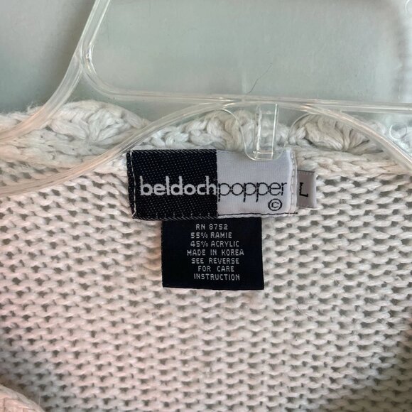 Beldoch Popper Vintage Cottagecore Chunky Knit Sweater Dog - Picture 2 of 7